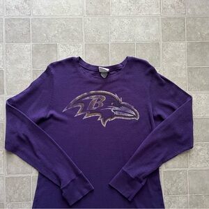 Baltimore Ravens Purple Thermal Shirt M